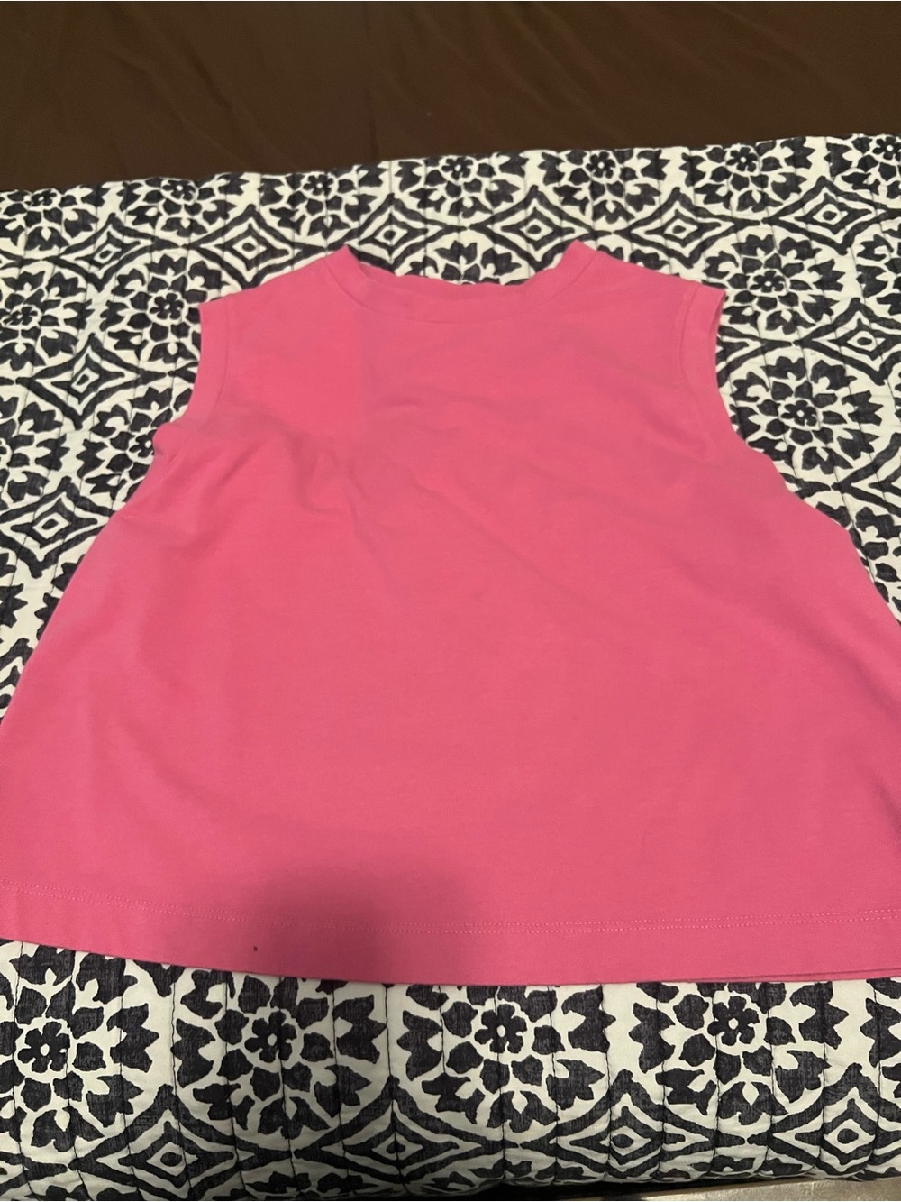 A new day Bright Pink Sleeveless Tank Top